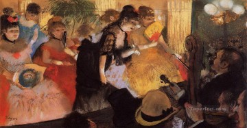  1877 Painting - the cafe concert 1877 Edgar Degas